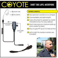 Load image into Gallery viewer, Earphone Connection COYOTE QR Lapel Mic Headset for Vertex VX Series (See List)
