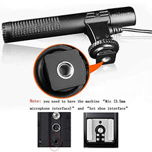 Load image into Gallery viewer, FairOnly Camera Microphone 3.5mm Digital Video Recording Microphone for D-SLR Camera Nikon/Canon Camera/DV Camcorder
