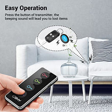 Load image into Gallery viewer, Key Finder, Esky Wireless RF Item Locator, 1 Transmitter with 4 Receivers, Item Tracker with 131ft Working Range and Led Flashlight Function, Key RF Locator, Pet Tracker Wallet Tracker
