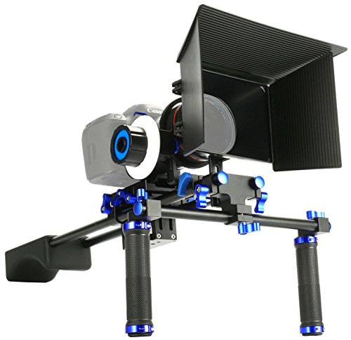 Sun Smart Pro Dslr Rig Video Camera Shoulder Mount Kit Including Dslr Rig Shoulder Support, Follow Fo