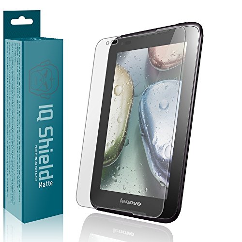 IQ Shield Matte Screen Protector Compatible with Lenovo IdeaTab A1000 Anti-Glare Anti-Bubble Film