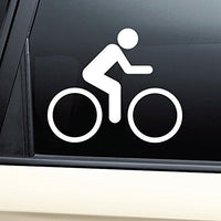Biking Symbol Biker Vinyl Decal Laptop Car Truck Bumper Window Sticker