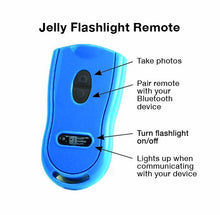 Load image into Gallery viewer, Square Jellyfish Flashlight Bluetooth Remote for Apple and Samsung Android Devices
