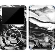 Load image into Gallery viewer, Skinit Decal MP3 Player Skin Compatible with iPod Classic (6th Gen) 80GB - Officially Licensed Originally Designed Black and White Marble Ink Design
