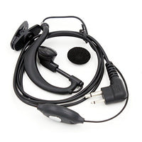 KENMAX G Shape Ear Hook Earpiece Headset with PTT Mic for Motorola GP2100 CLS1413 SU210 MV21C CP150 PRO1150 VL130 (Pack of 1)