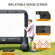 Load image into Gallery viewer, VIVOHOME 17 Feet Indoor and Outdoor Inflatable Blow up Mega Movie Projector Screen with Carry Bag for Front and Rear Projection
