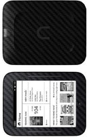 Skinomi Black Carbon Fiber Full Body Skin Compatible with Barnes & Noble Nook Simple Touch (Full Coverage) TechSkin with Anti-Bubble Clear Film Screen Protector