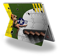 WWII Bomber War Plane Pin Up Girl - Decal Style Vinyl Skin fits Microsoft Surface Pro 4 (Surface NOT Included)