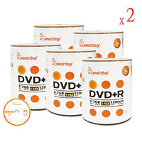 Smartbuy 1000-disc 4.7gb/120min 16x DVD+R Logo Top Blank Data Recordable Media Disc