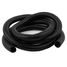Load image into Gallery viewer, uxcell 2.3 M 20 x 25 mm PVC Flexible Corrugated Conduit Tube for Garden,Office Black
