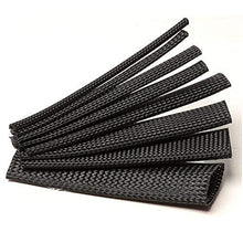 Load image into Gallery viewer, Techflex 2 Inch Flexo Clean Cut Braided Cable Sleeve - Black - 10 Feet
