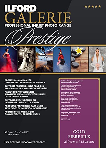 ILFORD 2004003 GALERIE Prestige Gold Fibre Silk - 8.5 x 11 Inches, 25 Sheets