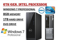 Dell Inspiron 3650 High Performance Desktop PC, Intel Core i3-6100 Processor 3.70 GHz, 8GB RAM, 1TB 7200RPM HDD, DVD +/- RW, WIFI, Bluetooth, HDMI, VGA, Windows 7 / 10 Professional