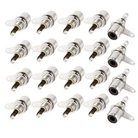uxcell Audio Terminal Jack Panel Mounting RCA Female Jack Connector 20 Pieces
