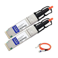 ADD-ON-COMPUTER PERIPHERALS, L AddOn MSA and TAA Compliant 40GBase-AOC QSFP+ to QSFP+ Direct Attach Cable (850nm; MMF; 25m) QSFP-40G-AOC25M-AO