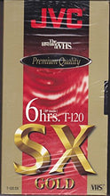 Load image into Gallery viewer, JVC Premium Quality 6 Hrs. T-120 Sx Gold VHS Tapes 4 Pack
