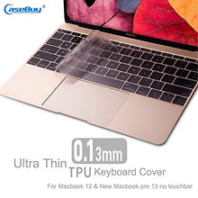 Load image into Gallery viewer, Ultra Thin Clear Keyboard Cover for 2019-2016 Release MacBook Pro 13 Inch A1708 No TouchBar and MacBook 12 Inch A1534, TPU
