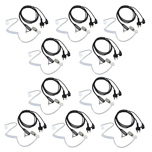 Walkie Talkie Earpiece for Midland with Mic Security Headsets for GXT1000VP4 LXT600VP3 GXT1050VP4 GXT1000XB (10 Pack)