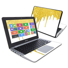 Load image into Gallery viewer, MightySkins Skin Compatible with Asus Chromebook 11.6&quot; C200MA wrap Cover Sticker Skins Gold Drip
