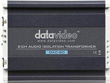 Load image into Gallery viewer, Datavideo DAC-80 2 Channel Audio Isolation Transformer
