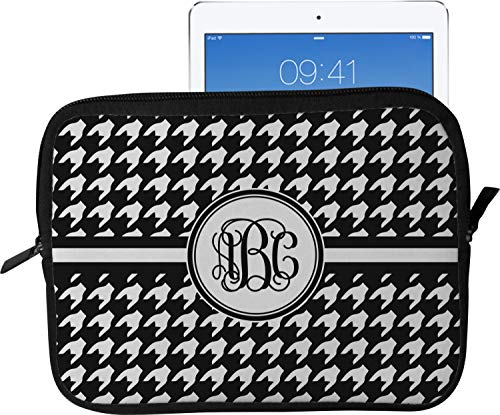Houndstooth Tablet Case/Sleeve - Large (Personalized)