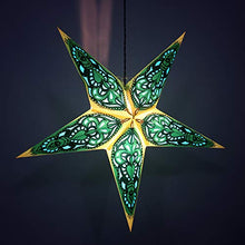 Load image into Gallery viewer, Decorative Star Lamp Yellow Lantern Christmas Festive Hanging Party Star Lamp 22&quot; Dia
