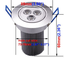 Load image into Gallery viewer, BRILLRAYDO 9W(3x3W) Dimmable LED Ceiling Light Fixture Bulb Flush Mounting Cab...
