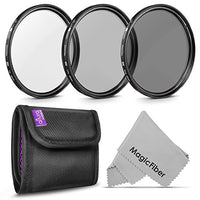62MM Altura Photo Professional Photography Filter Kit (UV, CPL Polarizer, Neutral Density ND4) for Camera Lens with 62MM Filter Thread + Filter Pouch