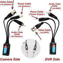 Load image into Gallery viewer, Evertech 50 Pairs 8MP HD-CVI/TVI/AHD/CVBS Passive Video Audio Power Balun Data Transmitter via UTP Cable
