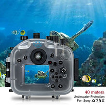 Load image into Gallery viewer, Sea Frogs Underwater Camera Housing Case w/Wide Angle Lens Kit, 40M/130FT Waterproof Housing for Sony A7 III A7R III 28-70mm Lens
