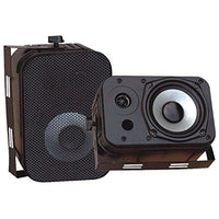 Pyle PDWR40B Black Waterproof 5.25 400W Indoor/Outdoor Speakers W/Mesh Grills Consumer Electronics