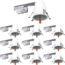 Load image into Gallery viewer, 4&quot; Inch Remodel LED Recessed Can Housing Air Tight IC UL Listed and Title 24 Certified Four Bros Lighting (10 Pack)
