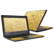 Load image into Gallery viewer, MightySkins Skin Compatible with Lenovo 100s Chromebook wrap Cover Sticker Skins Gold Tiles
