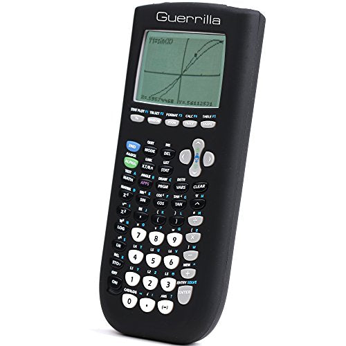 Guerrilla Silicone Case for Texas Instruments TI-84 Plus Graphing Calculator, Black