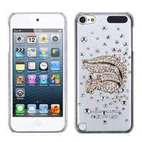 Asmyna Gold Squirrel Crystal 3D Diamante Back Protector Cover with Package for iPod touch 5