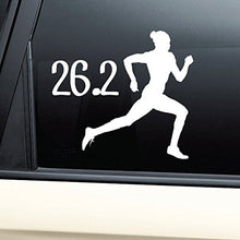Load image into Gallery viewer, 26.2 Marathon Female Vinyl Decal Laptop Car Truck Bumper Window Sticker
