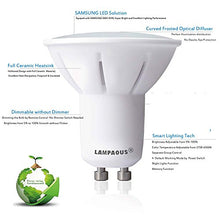 Load image into Gallery viewer, LAMPAOUS GU10 LED Bulbs Dimmable 5W Smart Light Bulb Via Remote Control,50W Halogen Lamp Equi,2700k to 6500k Daylight Color Adjustable,GU10 Base Night Light Wall Light Indoor Lighting,10 Bulbs Pack
