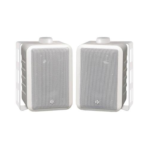 JAYBRAKE Bic Rtr Rtrv44-2W Indoor/Outdoor 3-Way Speakers (White)