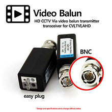 Load image into Gallery viewer, HDVD 1 Pair Mini CCTV BNC Video Balun Transceiver Cable Push Button Terminal (1 Pair)
