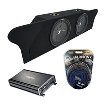 Load image into Gallery viewer, Compatible with 2010-2015 Chevy Camaro Coupe Trunk Kicker Bundle CompR CWR10 Dual 10&quot; Sub Box Enclosure &amp; CXA1200.1 Amp
