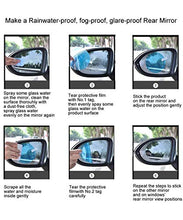 Load image into Gallery viewer, HiYi Car Rearview Mirror Film, Anti-Fog Anti-Glare Anti-Scratch Rainproof Rearview Mirror Film Clear Nano 2pcs Oval 10x13.5cm Bus Mirror Film Cover Auto Protective Membrane Window Exterior Mirrors
