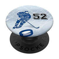 52 Hockey Number Player Design #52 PopSockets Swappable PopGrip