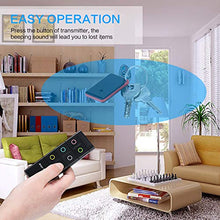 Load image into Gallery viewer, Key Finder, Simjar RF Item Locator with 1 Transmitter and 6 Receivers, 100ft Working Range Wireless Item Tracker Support Remote Control for Finding Pet, Wallet and Key
