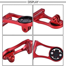 Load image into Gallery viewer, Dioche Out Front Bike Computer Combo Mount, Odometer Computer Aluminium Alloy Extension Mount Bracket(Red)
