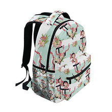 Load image into Gallery viewer, TropicalLife Nautical Anchor Flower Backpacks Bookbag Shoulder Backpack Hiking Travel Daypack Casual Bags
