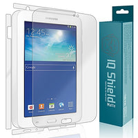 IQ Shield Matte Full Body Skin Compatible with Samsung Galaxy Tab 3 7.0 (SM-T110) + Anti-Glare (Full Coverage) Screen Protector and Anti-Bubble Film