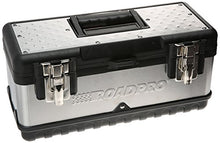 Load image into Gallery viewer, RoadPro SST00715 15&quot; Stainless Steel Tool Box with Removable Tray
