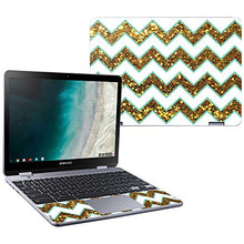Load image into Gallery viewer, MightySkins Skin Compatible with Samsung Chromebook Plus LTE (2018) - Glitzy Chevron | Protective, Durable, and Unique Vinyl wrap Cover | Easy to Apply, Remove, and Change Styles | Made in The USA
