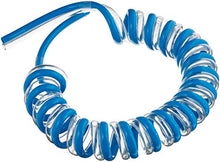 Load image into Gallery viewer, Technibond 2MPS-38-20-02 Spiral Bonded Pneumatic Tubing, 3/8&quot; OD, 1/4&quot; ID, 6.7&#39; Working Length, Two Bore, Polyurethane, Light Blue and Clear
