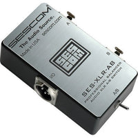 Sescom SES-XLR-AB Balanced Audio Pro Grade XLR A/B Passive Switch, 2 Female XLR to 1 Male XLR